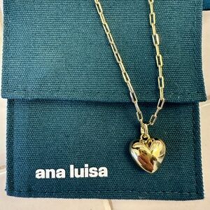 14k GF Ana Luisa puffy heart neacklace
